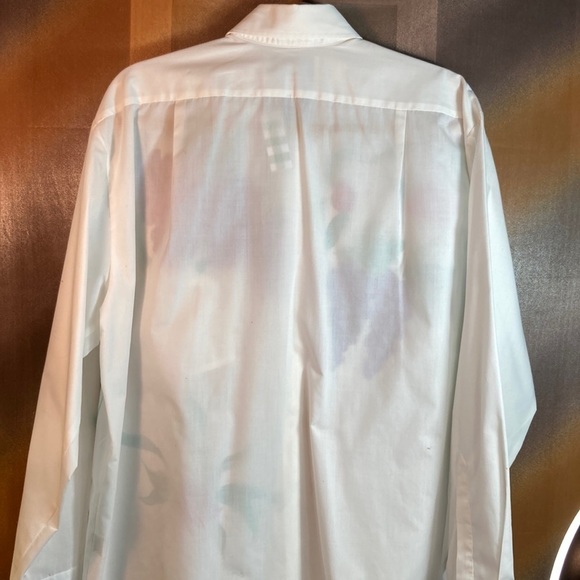 90’s hand painted grapes and flowers button down work blouse. Size L. Y. - Picture 5 of 6